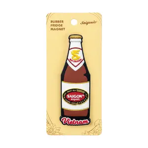 Nam Châm Lưu Niệm Bia Sai Gòn Đỏ, Fridge Magnet 'Red Saigon Beer', Size M - SANNY SOUVENIR