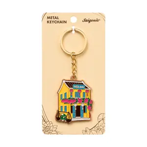 Móc Khóa Kim Loại Nhà Cổ Hội An, Metal Keychain 'Hoi An Old House' - SANNY SOUVENIR