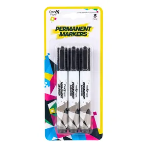 Bút Lông Viết Bảng Đen, Pen2Paper, Black Permanent Markers, 3 Cây - UNCLE BILLS