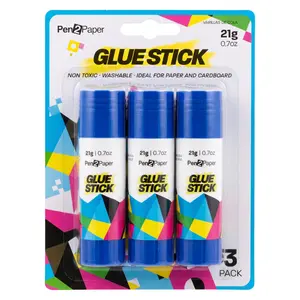 Hồ Dán Khô, Pen2Paper, Glue Stick, 3 Ống, 2.1 oz (63g) - UNCLE BILLS