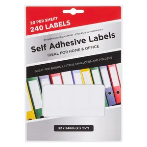 Nhãn Dính Decal Viết Ghi Chú, Self Adhesive Labels, 240 Nhãn (52 x 24mm) - UNCLE BILLS