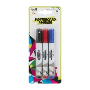 Bút Lông Viết Bảng Trắng, Pen2Paper, Mixed Colour Whiteboard Markers, 3 Cây - UNCLE BILLS