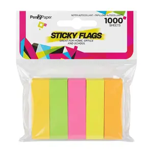 Giấy Dán Phân Trang (Nhiều Mẫu), Pen2Paper, Flouro Sticky Note Flags - UNCLE BILLS