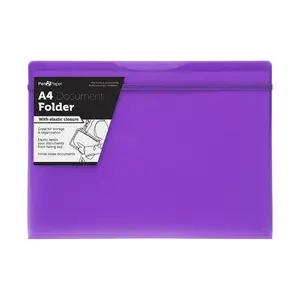 Bìa Mềm Đựng Hồ Sơ A4 Cài Thun (Nhiều Màu), Pen2Paper, A4 Document Folder with Elastic Closure - UNCLE BILLS