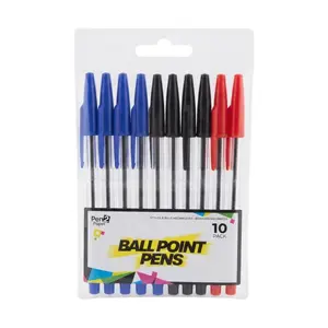 Bút Bi Tổng Hợp 3 Màu, Pen2Paper, Mixed Ball Point Pens, 10 Cây - UNCLE BILLS