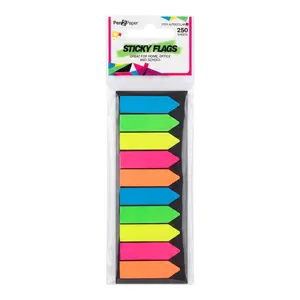 Giấy Note Dạ Quang Mũi Tên Dán Đánh Dấu Trang (Nhiều Mẫu), Pen2Paper, Neon Sticky Flags, 250 Tờ - UNCLE BILLS