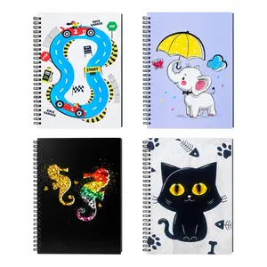 Sổ Tay Gáy Lò Xo Khổ A6, A6 Notebook Spiral Hard Cover, 100 Trang - UNCLE BILLS
