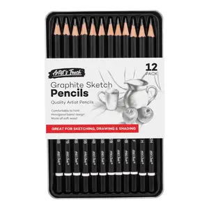 Bút Chì Vẽ Phác Thảo, Artist's Touch, Graphite Sketch Pencils, 12 Cây - UNCLE BILLS