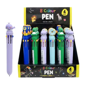 Bút Bi 8 Màu Dễ Thương (Nhiều Mẫu), 8-Colour Ball Point Pens - UNCLE BILLS