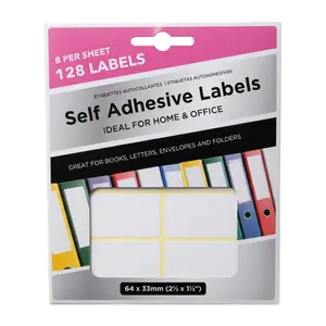 Nhãn Dán Phân Loại, Self Adhesive Labels, 128 Miếng (64 x 33mm) - UNCLE BILLS