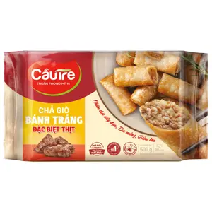Chả Giò Bánh Tráng Đặc Biệt Thịt, Spring Roll, Extra Meat (500g) - CAU TRE
