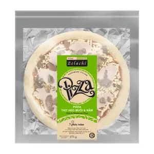 Pizza Thịt Heo Muối & Nấm, Handmade Italian Pizza, Ham & Mushroom (275g) - BOTTEGA ZELACHI