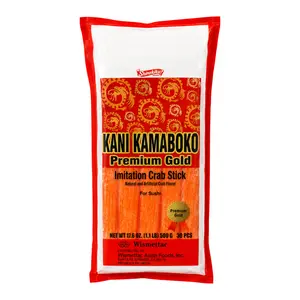 Thanh Cua, Premium Gold Imitation Crab Sticks for Sushi, 17.6 oz (500g) - KANI KAMABOKO