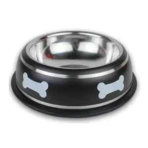 Tô Đựng Thức Ăn Cho Chó Bằng Thép Không Gỉ, Stainless Steel Dog Bowl (400ml) - UNCLE BILLS