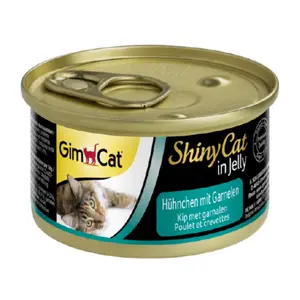 Thịt Gà & Tôm Cho Mèo, Shiny Cat in Jelly, Chicken with Shrimps (70g) - GIMCAT