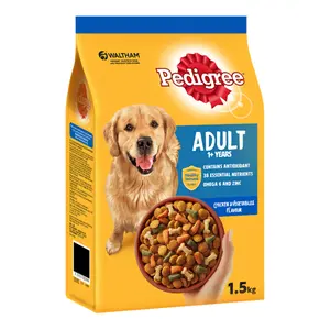 Thức Ăn Cho Chó Trưởng Thành, Vị Thịt Gà & Rau, Adult Dog Food, Chicken & Vegetables Flavor (1.5kg) - PEDIGREE