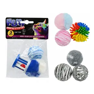 Bộ 3 Món Đồ Chơi Cho Mèo (Nhiều Mẫu), Play, 3 Pack Cat Toy - UNCLE BILLS