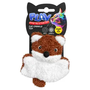 Đồ Chơi Cho Mèo Hình Sóc Phát Tiếng Kêu (Nhiều Mẫu), Play, Cat Plush Crinkle Squirrel Toy (11 x 17 x 5cm) - UNCLE BILLS