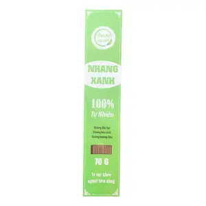 Nhang Xanh Tự Nhiên, 100% Natural Incense Sticks, 70 Cây, 30cm (70g) - NHANG XANH