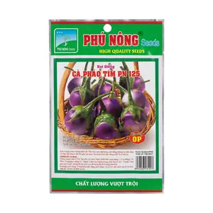 Hạt Giống Cà Pháo Tím PN 125, Purple Thai Eggplant Seeds for Planting (500mg) - PHU NONG SEEDS