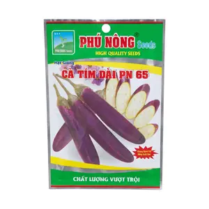 Hạt Giống Cà Tím Dài PN 65, Long Purple Eggplant Seeds for Planting (200mg) - PHU NONG SEEDS