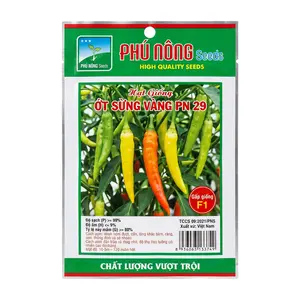 Hạt Giống Ớt Sừng Vàng PN 29, Yellow Horn Chili Seeds for Planting (100mg) - PHU NONG SEEDS