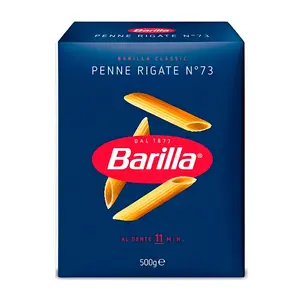 Nui Ống, Penne Rigate, No. 73, Durum Wheat Semolina Pasta (500g) - BARILLA