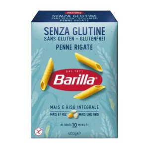 Nui Ống Gluten Free, Senza Glutine Penne Rigate, Mais & Riso (400g) - BARILLA
