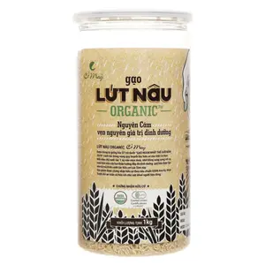 Gạo Lứt Nâu Hữu Cơ, Nguyên Cám, Organic Brown Rice (1kg) - CO MAY