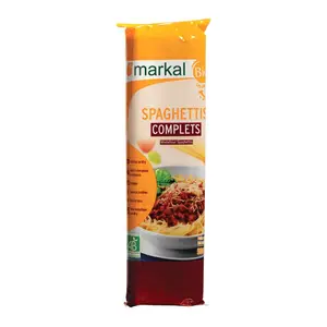 Mì Ý Lứt Hữu Cơ, Spaghettis Complets, Bio Wholeflour Spaghetti (500g) - MARKAL