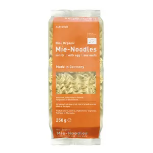 Mì Trứng Hữu Cơ, Organic Mie-Noodles with Egg, 4 Vắt (250g) - ALB-GOLD
