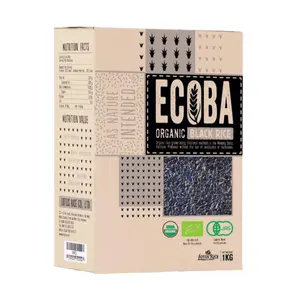 Gạo Hữu Cơ Huyền Mễ, Organic Black Rice (1kg) - ECOBA