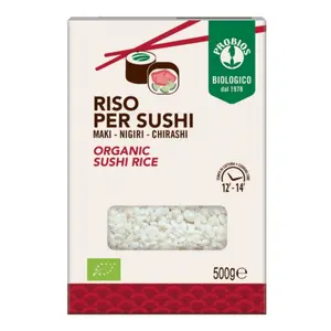 Gạo Ý Làm Sushi Hữu Cơ, Organic Sushi Rice (500g) - PROBIOS