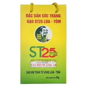 Gạo ST25 Lúa Tôm Cao Cấp Sóc Trăng, ST25 Premium Rice (2kg) - GAO ONG CUA