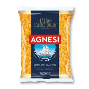 Nui Ống, Chifferini Rigati, No. 38, 17.6 oz (500g) - AGNESI