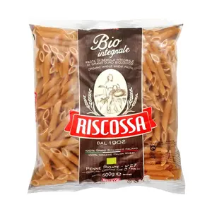 Nui Ống Nguyên Cám Hữu Cơ, Bio Integrale, Whole Wheat Penne Rigate, No. 27 (500g) - RISCOSSA