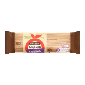Mì Ý Nguyên Cám Hữu Cơ, Organic Wholemeal Spaghetti (500g) - MACRO