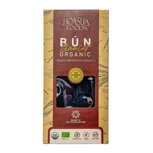 Bún Gạo Lứt Hữu Cơ, Organic Brown Rice Vermicelli, Gluten Free (250g) - HOA SUA FOODS