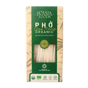 Phở Gạo Trắng Hữu Cơ, Organic White Rice Noodle, Gluten Free (250g) - HOA SUA FOODS
