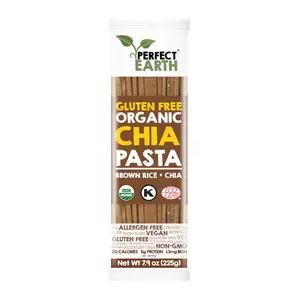 Bún Gạo Lứt Nâu & Hạt Chia Hữu Cơ, Gluten Free Organic Chia Pasta, Brown Rice & Chia (225g) - PERFECT EARTH