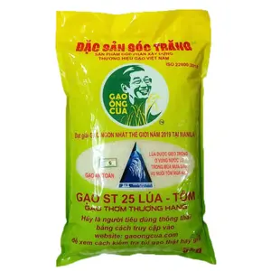 Gạo ST25 Lúa Tôm Cao Cấp Sóc Trăng Chính Hiệu Ông Cua, ST25 Premium Rice (5kg) - GAO ONG CUA