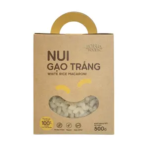 Nui Gạo Trắng, White Rice Macaroni (500g) - HOA SUA FOODS