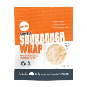 Vỏ Bánh Lên Men Tự Nhiên, GoWell, Sourdough Wrap, 8 Cái (320g) - DIEGO'S
