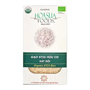 Gạo ST25 Hữu Cơ Xát Dối, Organic ST25 Rice (1kg) - HOA SUA FOODS