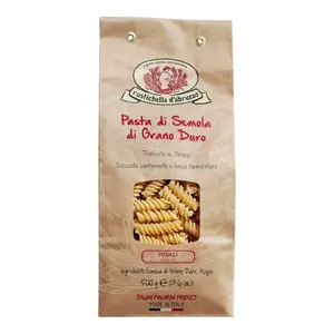 Nui Xoắn, Durum Wheat Semolina Pasta, Fusilli, 17.6 oz (500g) - RUSTICHELLA D'ABRUZZO