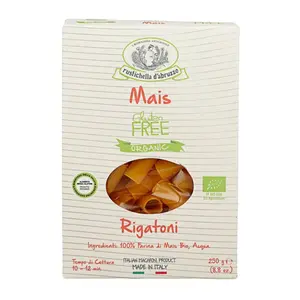 Nui Ống To Hữu Cơ, Mais, Gluten Free Organic Rigatoni, 8.8 oz (250g) - RUSTICHELLA D'ABRUZZO