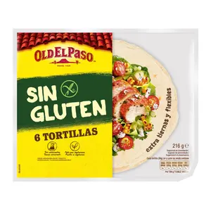 Vỏ Bánh Tortilla Gluten Free, 6 Tortillas Sin Gluten (216g) - OLD EL PASO