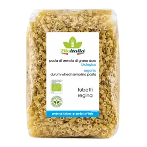 Nui Ống Nhỏ Hữu Cơ, Organic Durum Wheat Semolina Pasta, Tubetti Regina (500g) - BIOITALIA