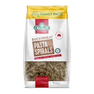 Nui Xoắn Kiều Mạch, Buckwheat Pasta Spirals, Gluten Free (350g) - ORGRAN