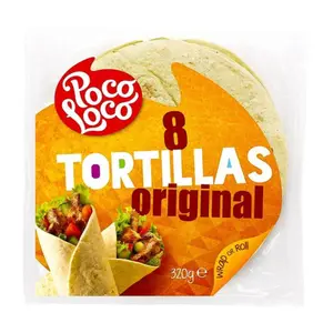 Vỏ Bánh Tortilla, 8 Tortillas Original (320g) - POCO LOCO
